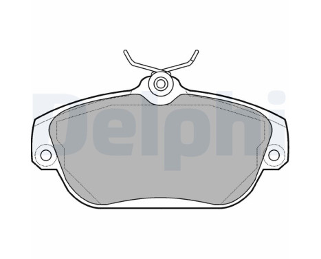 Brake Pad Set, disc brake LP919 Delphi
