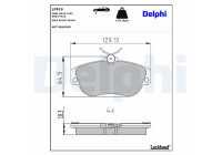 Brake Pad Set, disc brake LP919 Delphi