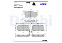 Brake Pad Set, disc brake LP921 Delphi