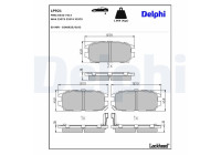 Brake Pad Set, disc brake LP921 Delphi