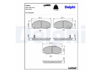 Brake Pad Set, disc brake LP944 Delphi