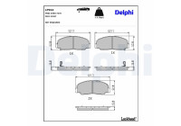Brake Pad Set, disc brake LP944 Delphi
