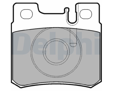 Brake pad set, disc brake LP946 Delphi