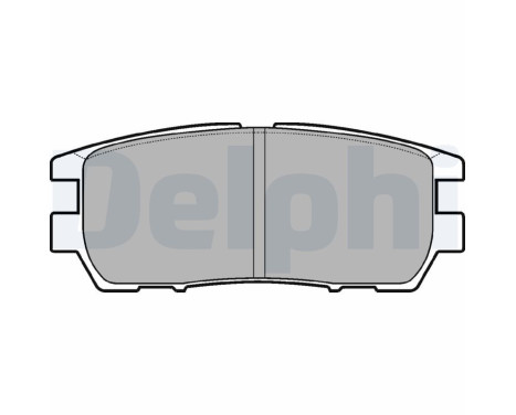 Brake Pad Set, disc brake LP954 Delphi