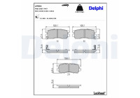 Brake Pad Set, disc brake LP954 Delphi