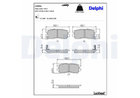 Brake Pad Set, disc brake LP954 Delphi