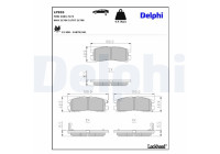 Brake Pad Set, disc brake LP955 Delphi
