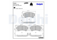 Brake Pad Set, disc brake LP964 Delphi