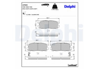 Brake Pad Set, disc brake LP965 Delphi