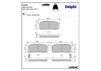 Brake Pad Set, disc brake LP965 Delphi