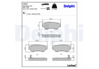 Brake Pad Set, disc brake LP967 Delphi