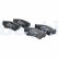 Brake Pad Set, disc brake LP967 Delphi
