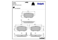 Brake Pad Set, disc brake LP968 Delphi
