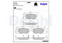Brake Pad Set, disc brake LP968 Delphi