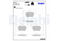 Brake Pad Set, disc brake LP978 Delphi