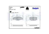 Brake Pad Set, disc brake LP979 Delphi