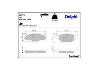 Brake Pad Set, disc brake LP979 Delphi