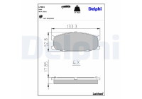 Brake Pad Set, disc brake LP981 Delphi