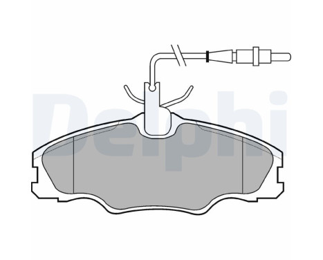 Brake Pad Set, disc brake LP985 Delphi