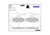 Brake Pad Set, disc brake LP985 Delphi