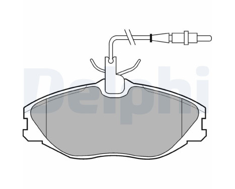 Brake Pad Set, disc brake LP986 Delphi