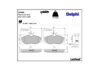 Brake Pad Set, disc brake LP986 Delphi