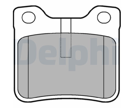 Brake Pad Set, disc brake LP991 Delphi