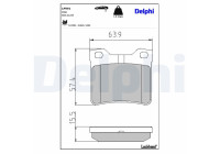 Brake Pad Set, disc brake LP991 Delphi