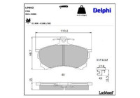 Brake Pad Set, disc brake LP992 Delphi