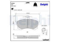 Brake Pad Set, disc brake LP992 Delphi