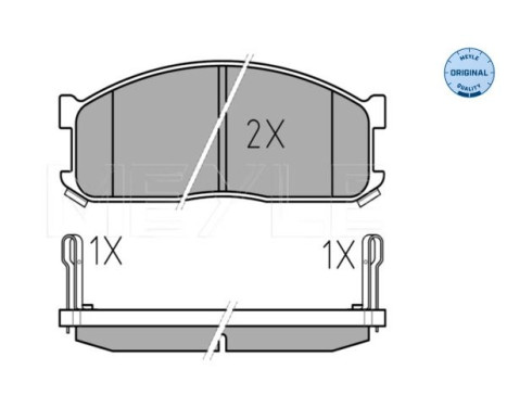 Brake Pad Set, disc brake MEYLE-ORIGINAL Quality 025 200 0215/W