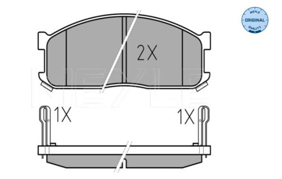 Brake Pad Set, disc brake MEYLE-ORIGINAL Quality 025 200 0215/W