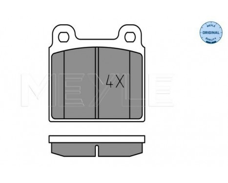 Brake Pad Set, disc brake MEYLE-ORIGINAL Quality 025 200 1115