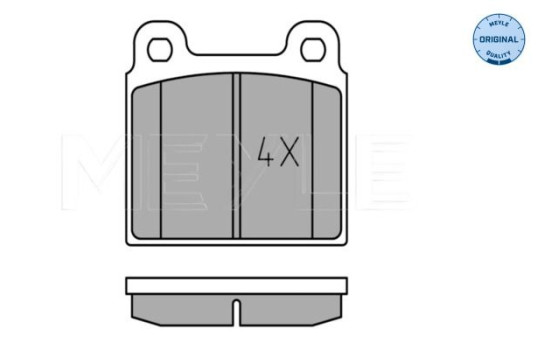 Brake Pad Set, disc brake MEYLE-ORIGINAL Quality 025 200 1115, Image 2