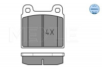 Brake Pad Set, disc brake MEYLE-ORIGINAL Quality 025 200 1118