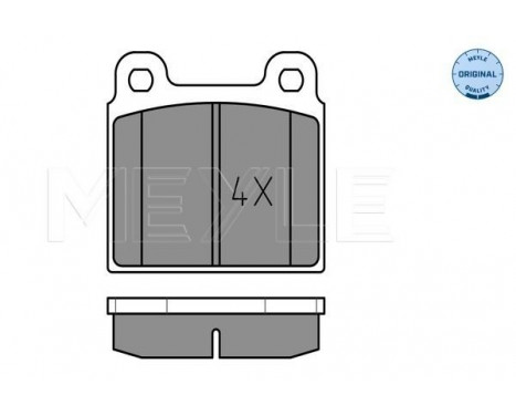 Brake Pad Set, disc brake MEYLE-ORIGINAL Quality 025 200 1118