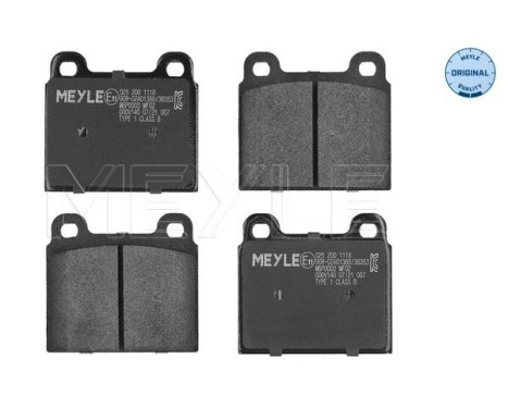 Brake Pad Set, disc brake MEYLE-ORIGINAL Quality 025 200 1118, Image 2