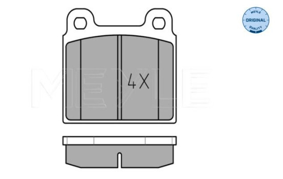 Brake Pad Set, disc brake MEYLE-ORIGINAL Quality 025 200 1118, Image 2