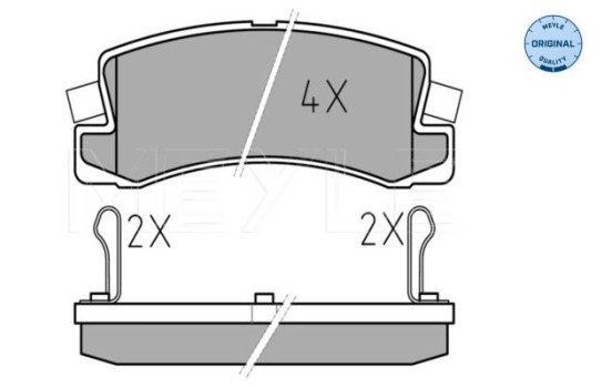 Brake Pad Set, disc brake MEYLE-ORIGINAL Quality 025 200 7615/W, Image 2