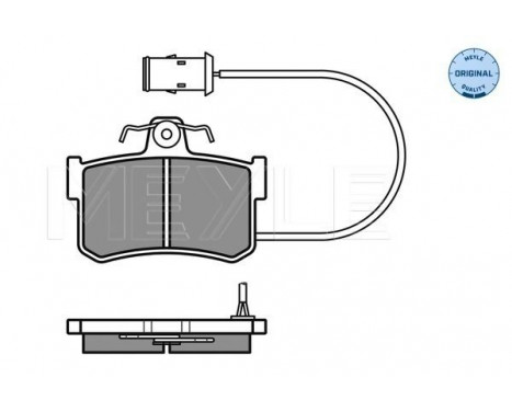 Brake Pad Set, disc brake MEYLE-ORIGINAL Quality 025 200 8714/W