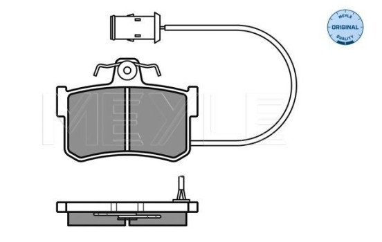 Brake Pad Set, disc brake MEYLE-ORIGINAL Quality 025 200 8714/W