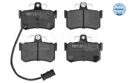Brake Pad Set, disc brake MEYLE-ORIGINAL Quality 025 200 8714/W, Image 2