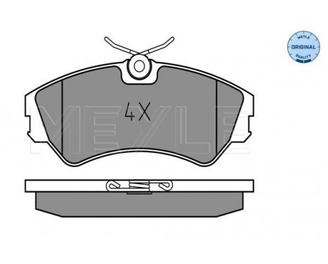 Brake Pad Set, disc brake MEYLE-ORIGINAL Quality 025 201 2419