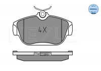 Brake Pad Set, disc brake MEYLE-ORIGINAL Quality 025 201 6418