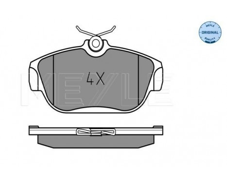 Brake Pad Set, disc brake MEYLE-ORIGINAL Quality 025 201 6418