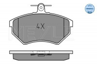 Brake Pad Set, disc brake MEYLE-ORIGINAL Quality 025 201 6816