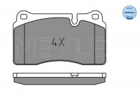 Brake Pad Set, disc brake MEYLE-ORIGINAL Quality 025 202 1717