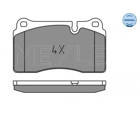 Brake Pad Set, disc brake MEYLE-ORIGINAL Quality 025 202 1717