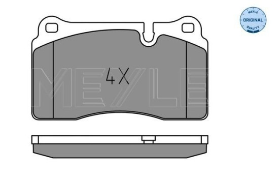 Brake Pad Set, disc brake MEYLE-ORIGINAL Quality 025 202 1717