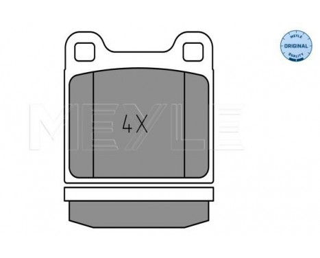 Brake Pad Set, disc brake MEYLE-ORIGINAL Quality 025 202 2815